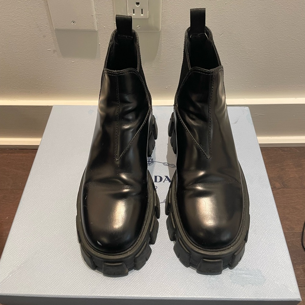 Prada chunky Chelsea boot